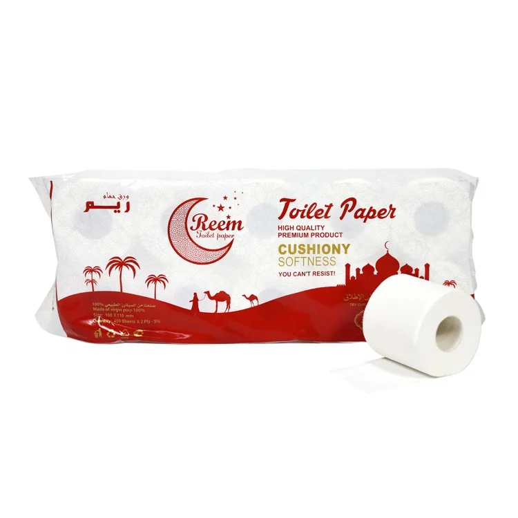 China soft touch toilet paper manufacturer custom 400 sheet dot embossing toilet paper rolls