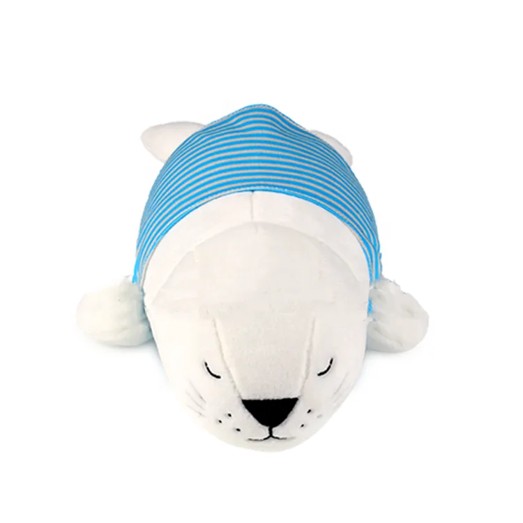 Total body plush seal stuffed animal soft toy pillow for kids