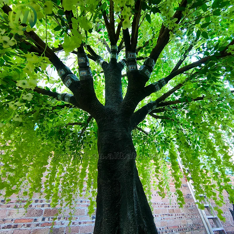 customized large evergreen blossom tree artificial wisteria vine tree wedding party flower tree decoration fairy garden