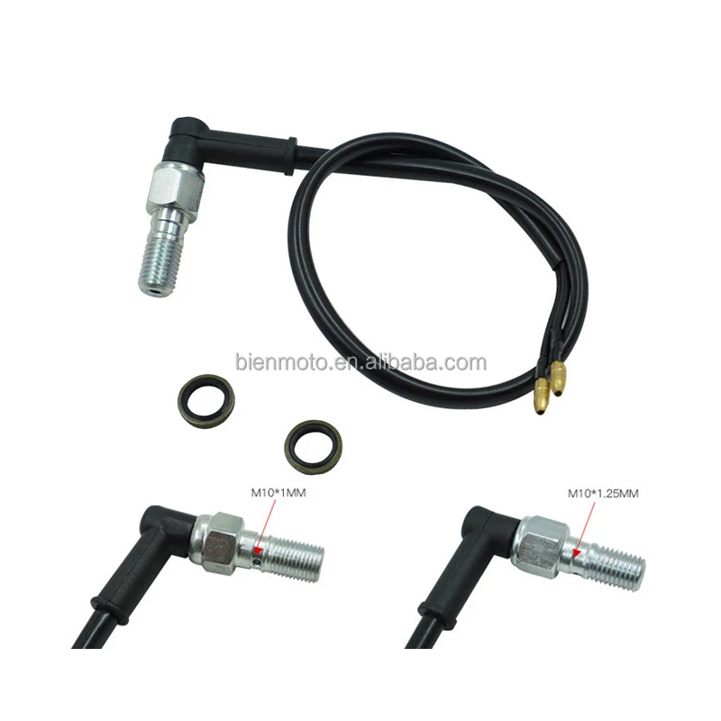 M10 Motorcycle Hydraulic Brake Pressure Rear Light Switch Hollow Bolt Motocicleta Accessories Hydraulic Brake Switch