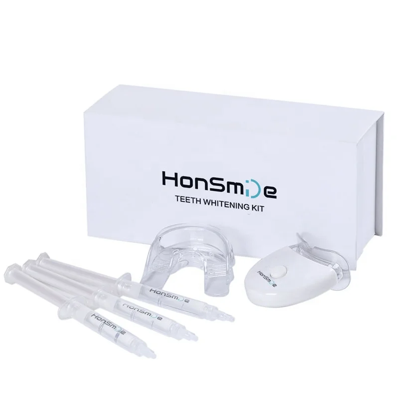 
Factory private label home teeth whitening LED kit 