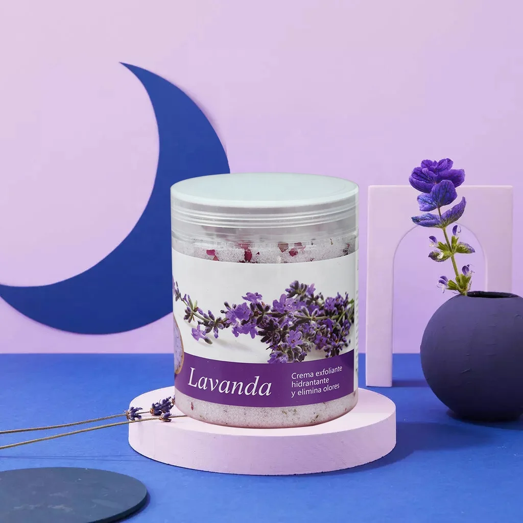 Light scent, fragrant and soothing bath exfoliating bath salt, essential oil flower bath salt