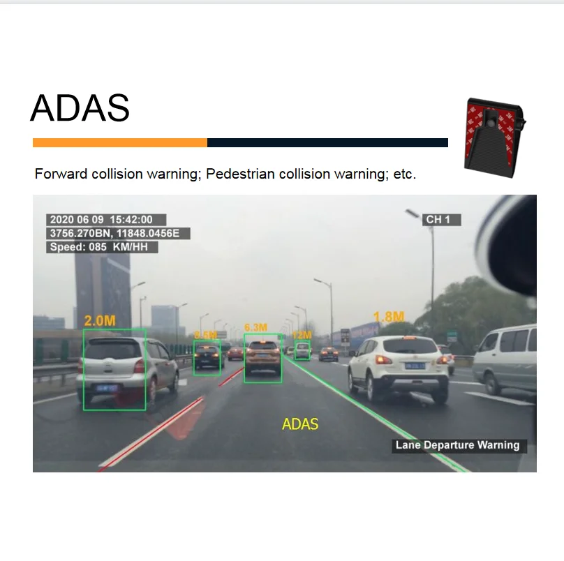 High Integrated 8 Channel HD adas with driver monitoring system H.265 Integrated ADAS DSM 3G 4G GPS Wifi MDVR
