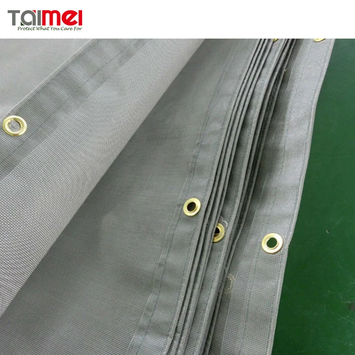 Building PVC coated Polyester Dustproof Fireproof Green Construction Safety Net