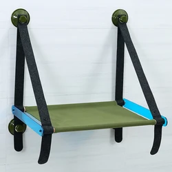 2021 New Hoopet Suction Cup Felt Hanging Cat Bed Window Mounted Hammock