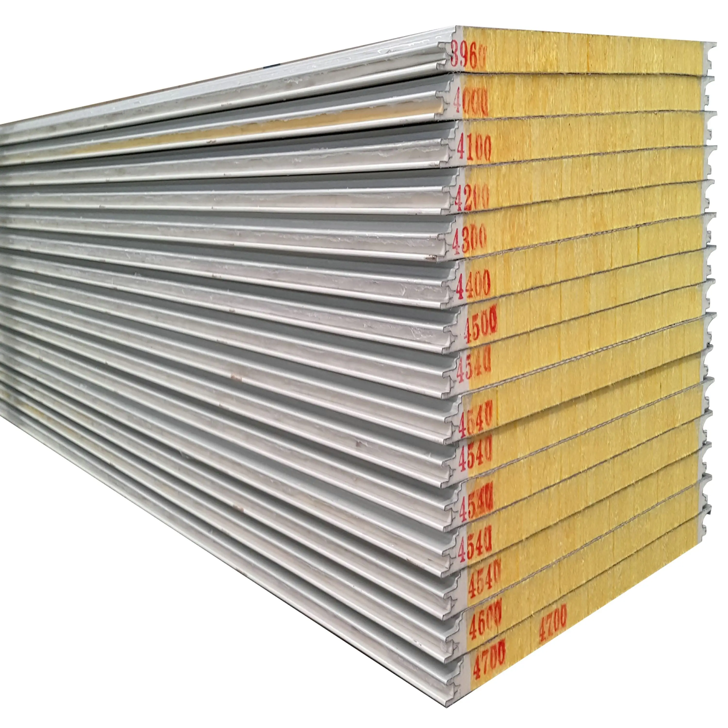 Fireproof Insulation Fiberglass Wool Sandwich Panel Supplier For Warehouse Storehouse Construction