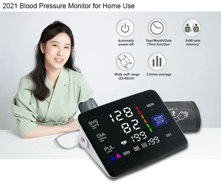OEM Blood Pressure Monitor Upper Arm Smart Sphygmomanometer Automatic Bp Machine Digital Upper Arm Blood Pressure Monitor