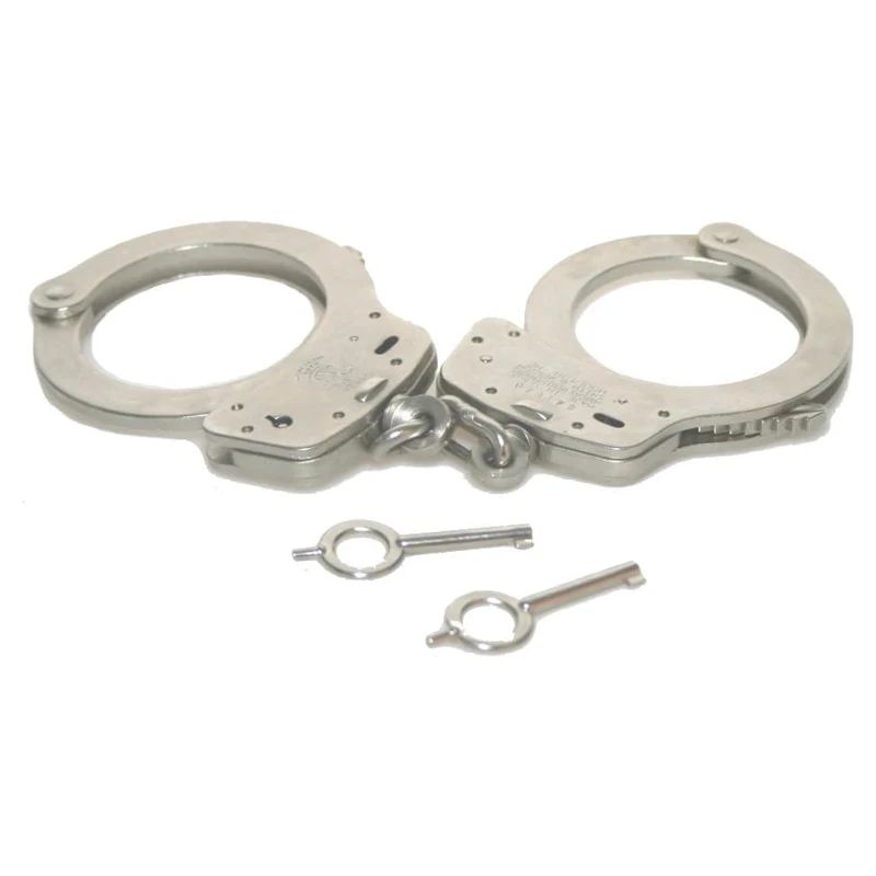 MOQ 300 21 Teeth Carbon Steel&Nickel Handcuffs Real Handcuffs With Pouch