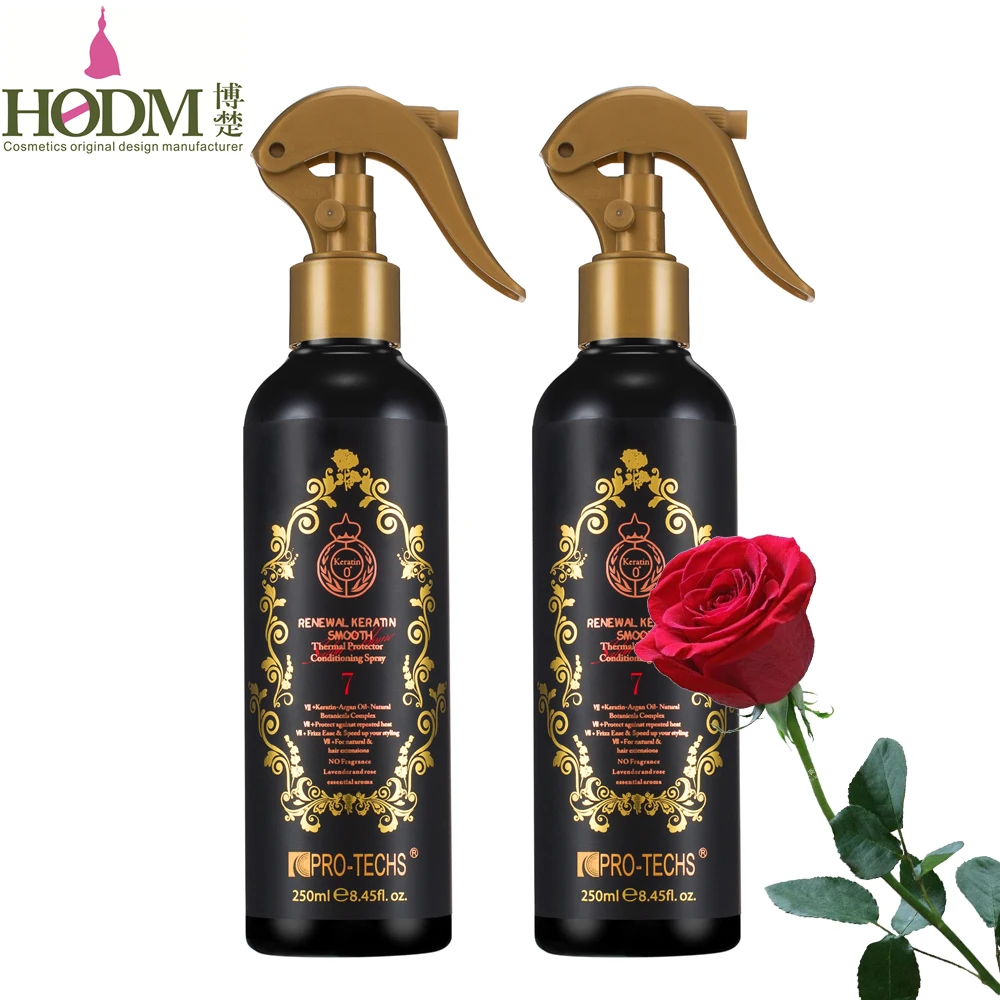 Собственная Марка 250 мл теплозащитное аргановое масло для обновления волос кератин гладкий термальный протектор кондиционер-спрей