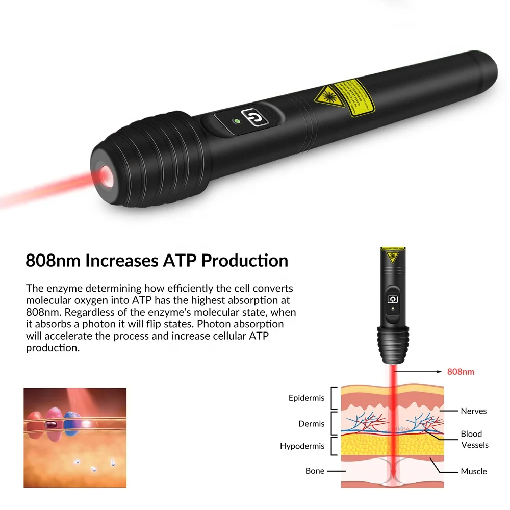 Laser acupuncture device handheld electronic acupuncture laser pen meridians energy pen massage pen