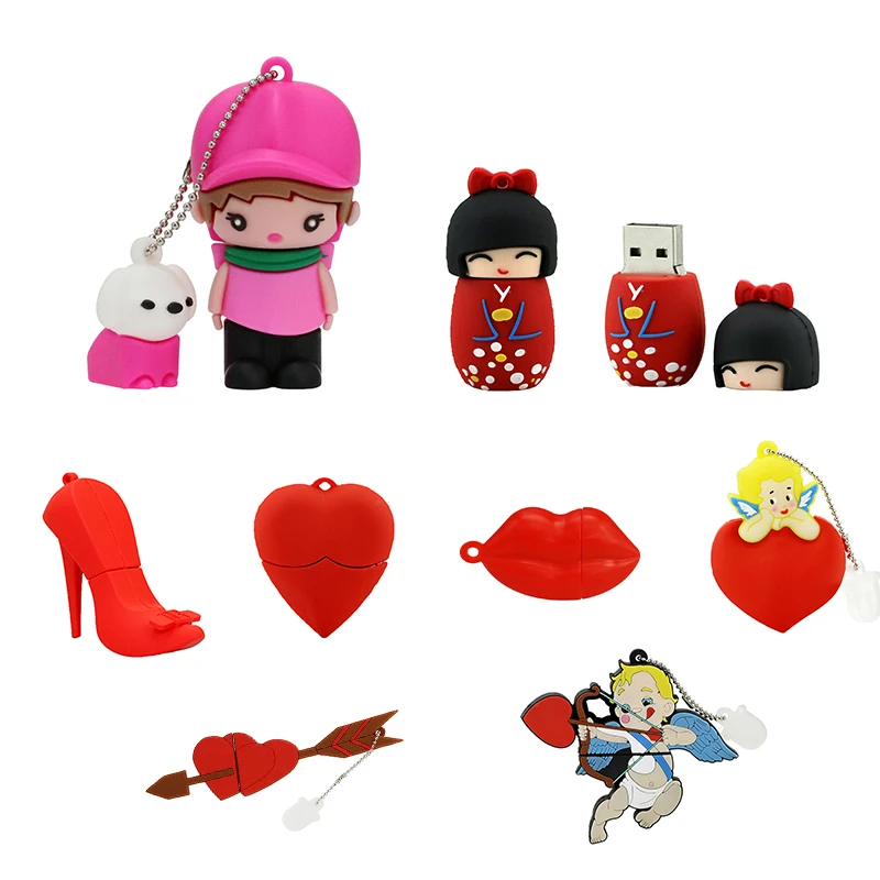 Popular Promotional Sexy Wedding Usb Flash Drive Custom Memory Stick 32Gb 64Gb Soft Wedding Gift Usb Flash Drive