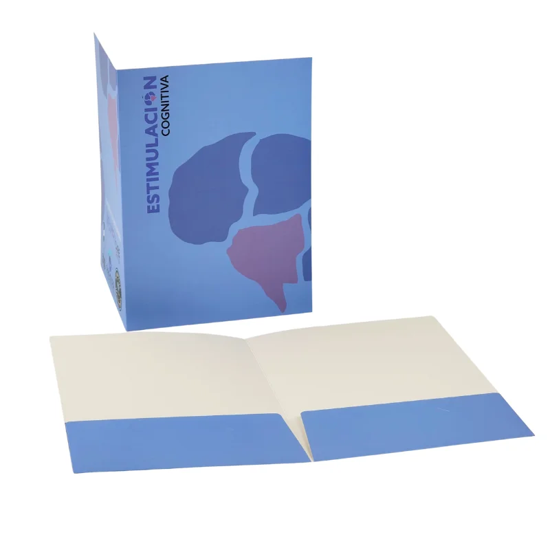 Custom A4 Size Scratch-proof Film Paper File Document Folder Packaging with Business Card Slot