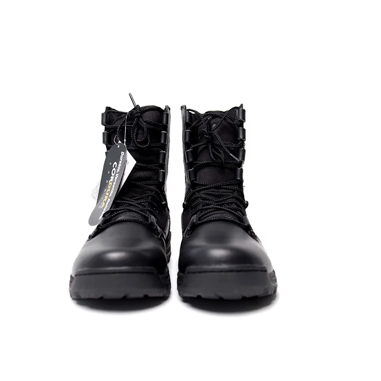 Заводская Продажа Мужские легкие черные 8 дюймовые армейские военные ботинки