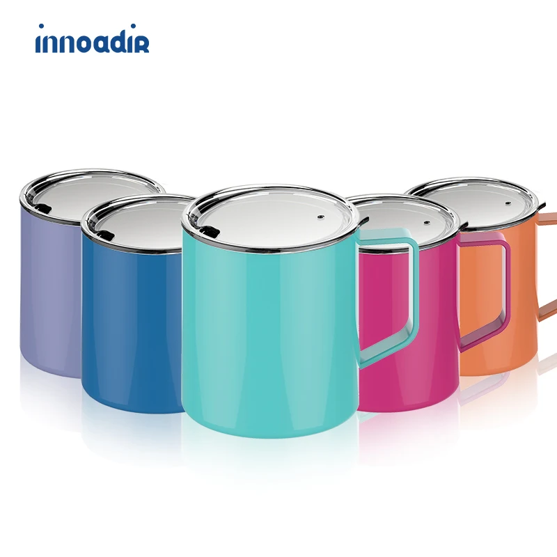 
New multi-color optional 14 oz drop-resistant hot turn Cup bilayer stainless steel cup 