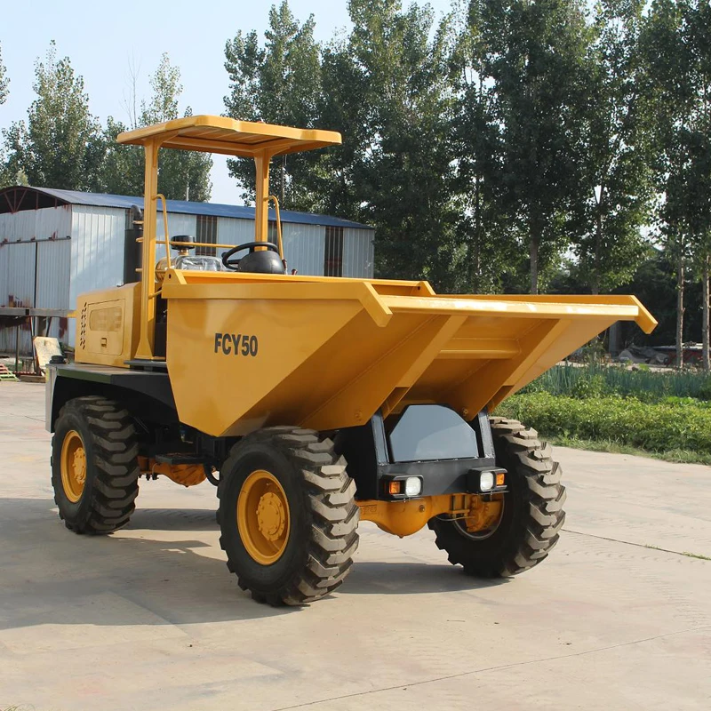 Articulated  Heavy Duty Site dumper 5 Tons Load Capacity Diesel Engine Powered Transporter Mini Dumper