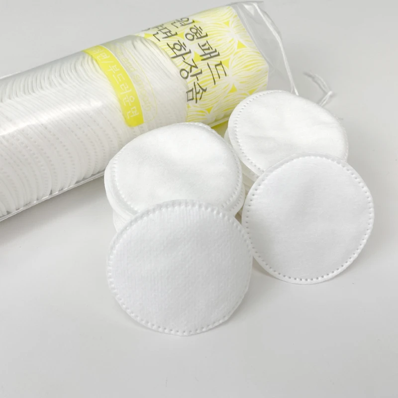 Premium Round Organic Disposable Facial Cosmetic Pure Cotton Pads Organic Cotton Pad face Makeup Remover Pads