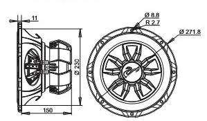 Factory Supplying 10 Inch subwoofer CS1014 speakers for car audio system