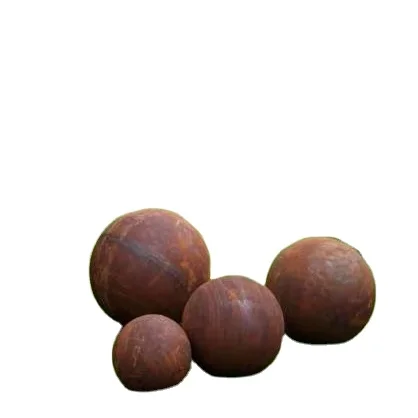 Rusty Metal Sphere Outdoor Garden Decor
