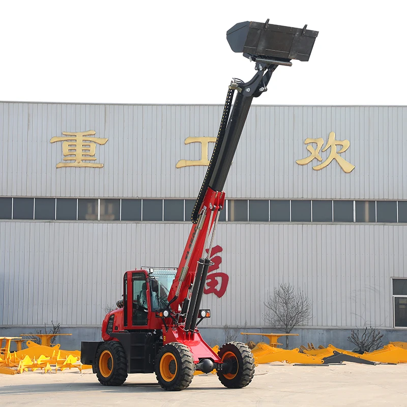 Factory price ce telescopic loader 1t 2t articulated telescopic mini loader