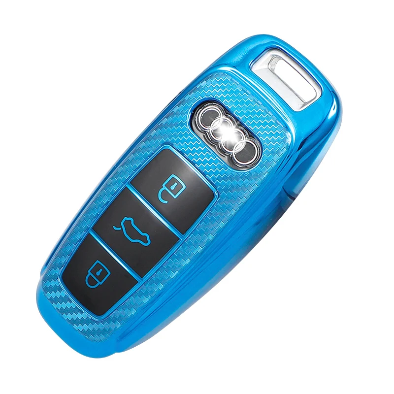 Factory Price Auto Key Protect Holder Shell Ring Car Key Cover Protection Case For Audi