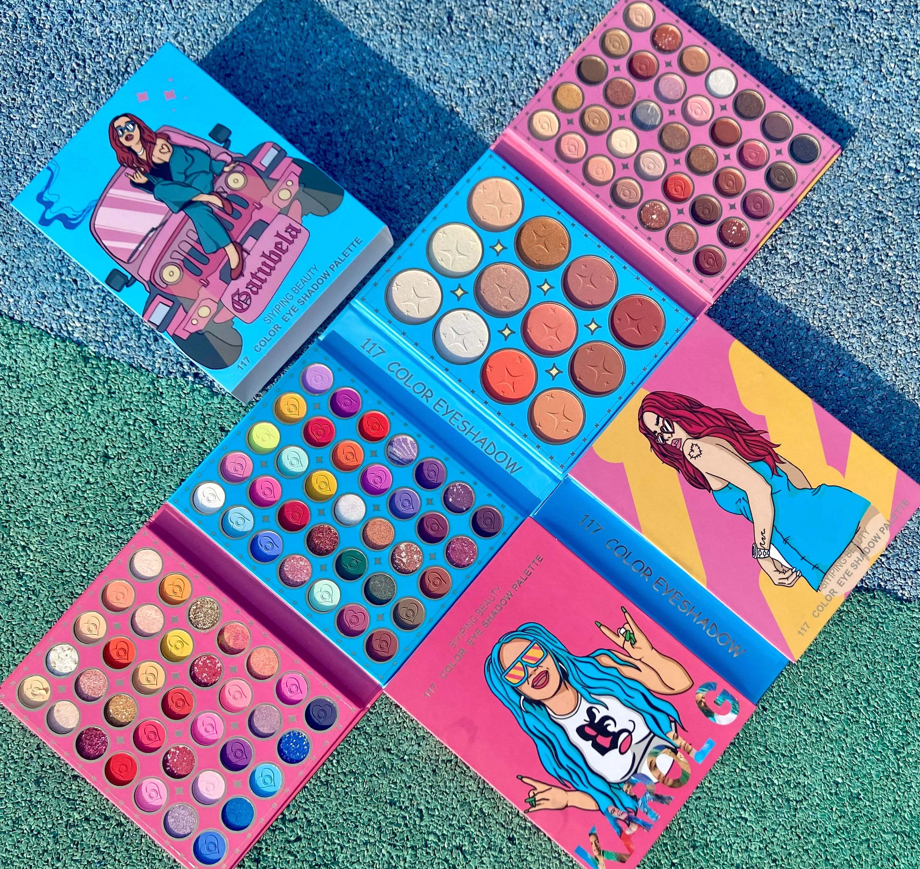 Новинка 2022, Палетка для макияжа Bella Ultramo, 4 страницы, Палетка Karol G, стойкие тени для век с высоким пигментом, sombra de ojos