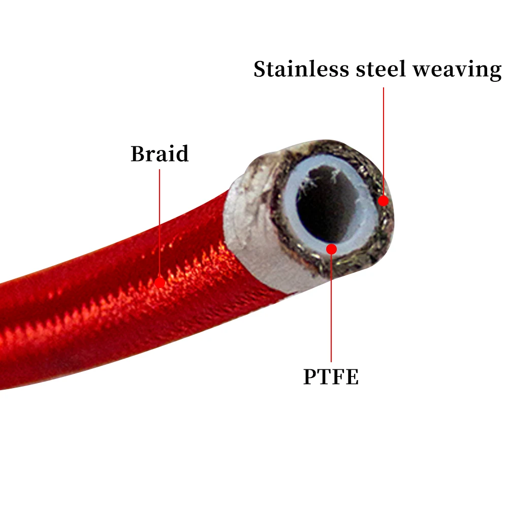PTFE lined metal hose PTFE stainless steel lined PTFE bellows corrosion-resistant braided pipe metal hose