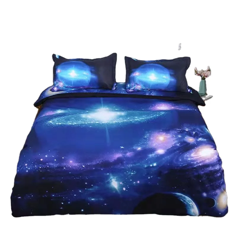 Высококачественный Комплект постельного белья с реактивным 3D принтом