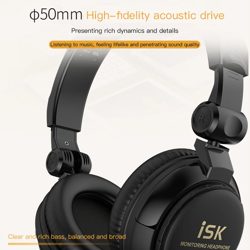 HP-960B wired Music Gaming DJ studio recording headset professional monitor Earphone for mixer