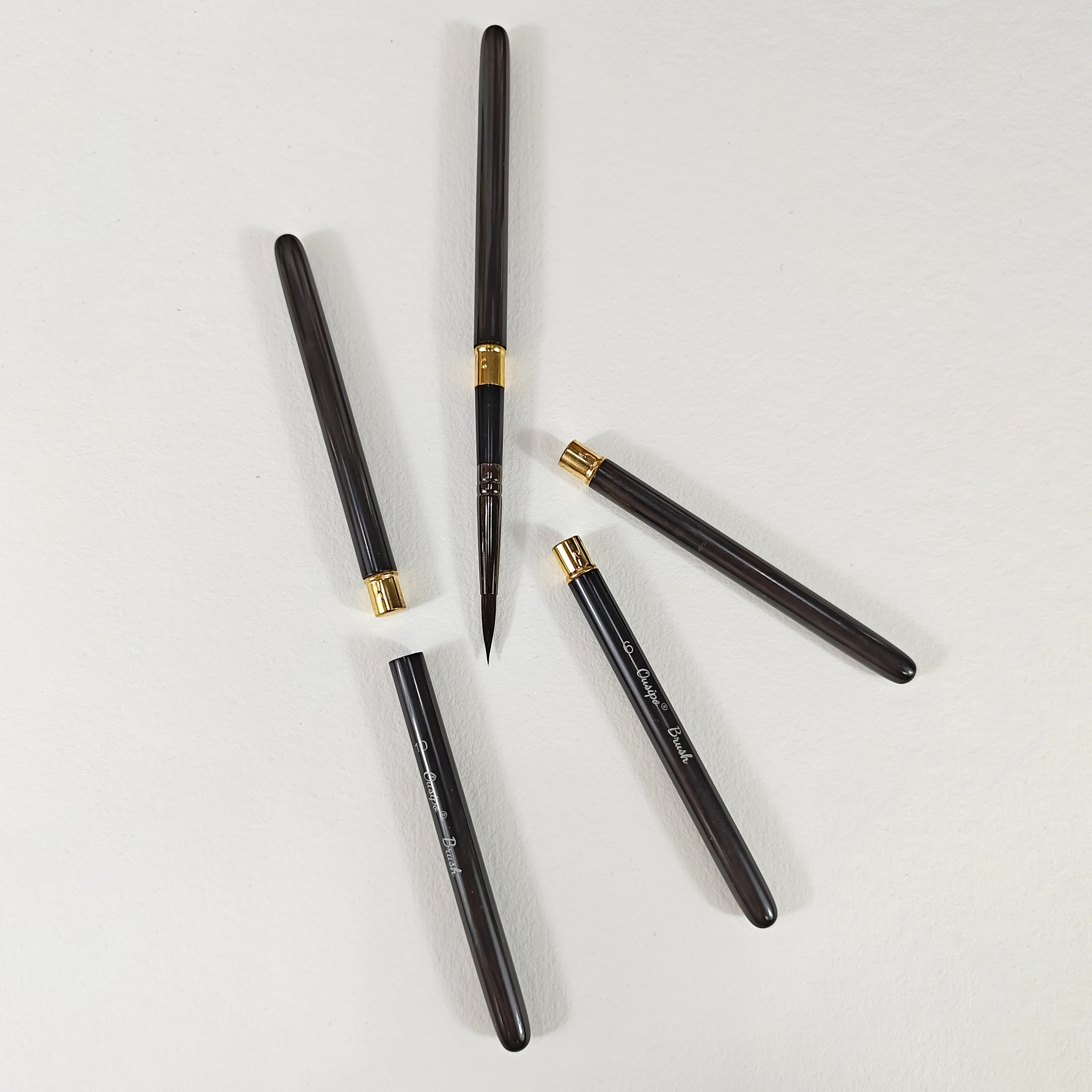 OEM Customized gray squirrel Artist Paint Brush with Detachable Aluminum Handle for professional  Watercolor painting