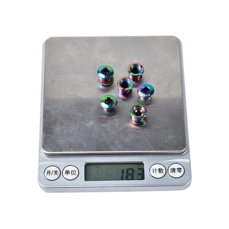 Hot Sale Chainrings Bolts Bicycle Sprocket Silver Multicolor Screws Road Bike Crank Screws