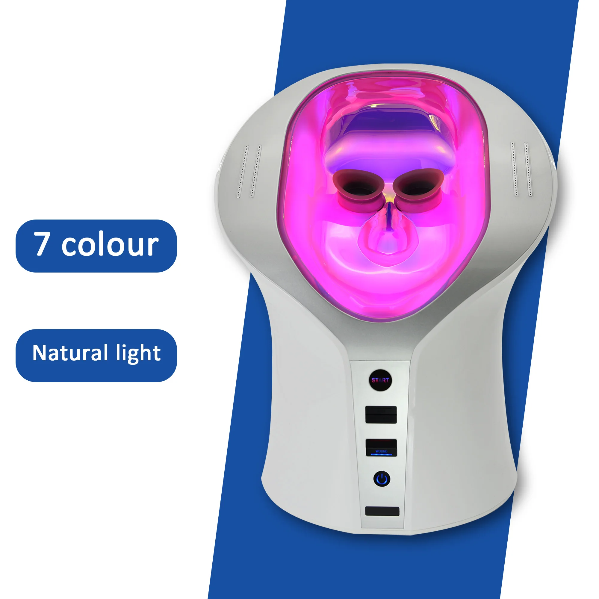 Led Face Mask Light Therapy Photon Red Machine Infrared Device Facial Wand Full Pdt Anti-Aging Stand Infra Lamp