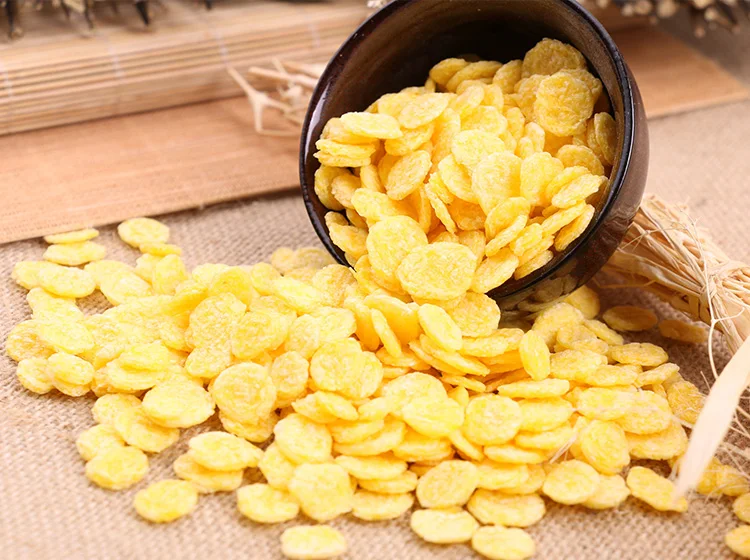 Efficient Instant Breakfast Cereal Food Processing Line Automatic Selling Corn Flakes Snacks Making Machines Line Equipment