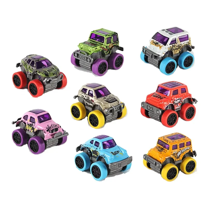 HY Alloy Pull Back Cars Diecast Toy Vehicles Trucks Mini Inertial Off-Road Vehicle toys kids cars