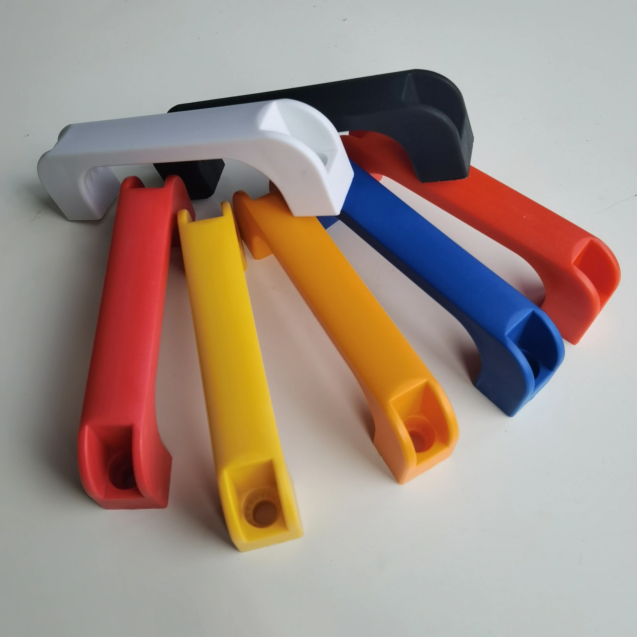 simple design Recessed Invisible ABS PVC cabinet pulls Embedded Elliptical edge Finger Pull Handles