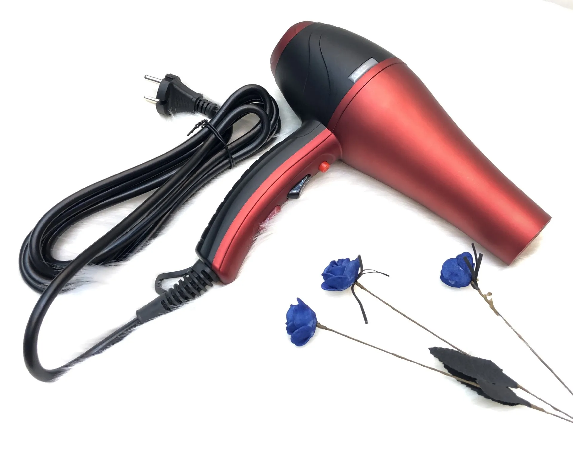 2000W Negative Ion Hair Dryer Professional Blue Light Anion Blow Dryer Salon Hair Styling Hairdryer 2 Speed 3 Heat Settings