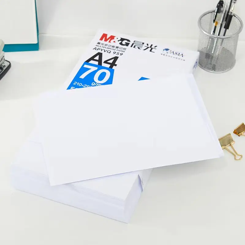 M & G A4 бумага премиум качества 70gsm бумажная для черновика двойной белый принтер офисная копировальная оптом