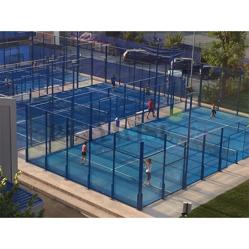 Открытый Теннисный корт Padel панорамный с крышей