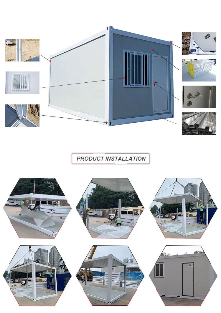 
Prefab Restaurant Barbershop Mini Shipping Container Shop Prefabricated Restaurant Container Outdoor Food Kiosk Design 