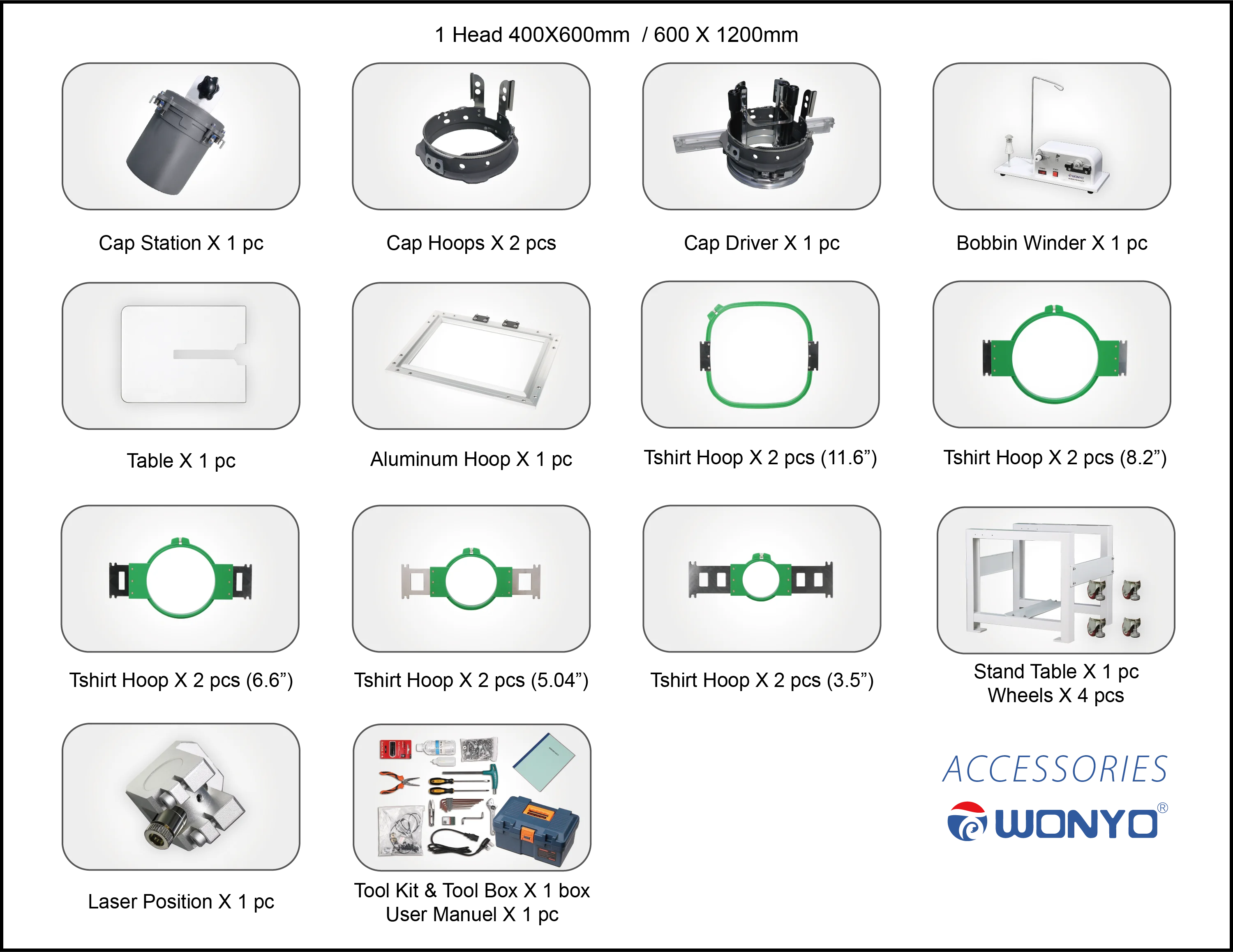 DDP Good Price One Head 12 Needle 400*600mm High Speed Cap Garment Flat Auto Computer embroidery Machine Suit For Beginners