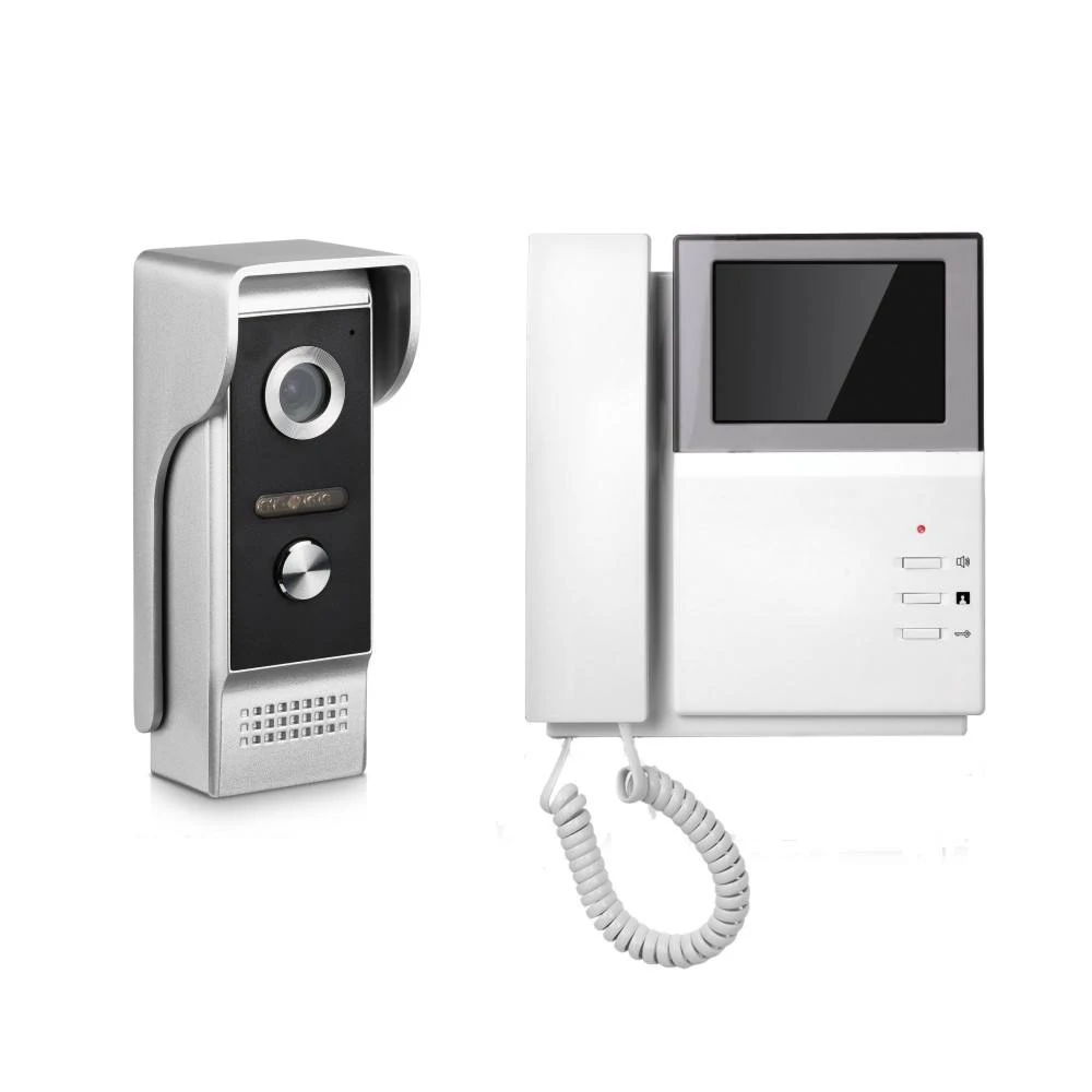 Video door phone manufacturer best selling 4.3inch video intercom with waterproof doorbell camera 4 wire door phone