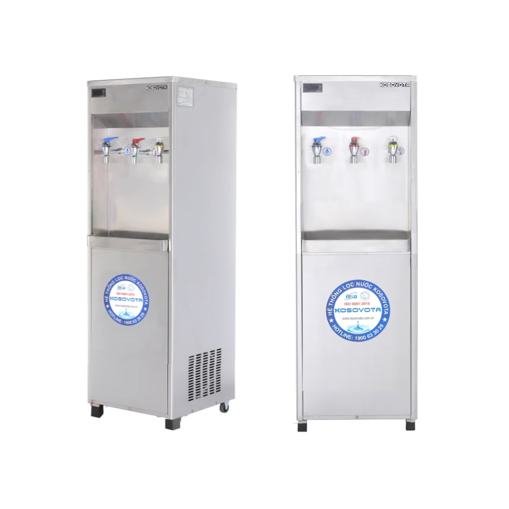 Hot Cold Water Dispenser Water Purifier Water Stainless Steel Vertical Type For Household And Office Made In Vietnam