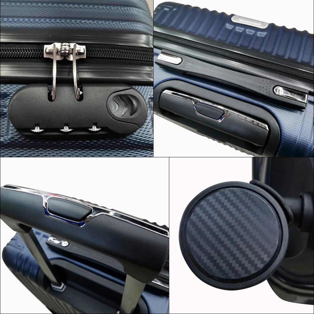 Hard shell ABS 18inch laptop briefcase carry-on briefcase luggage