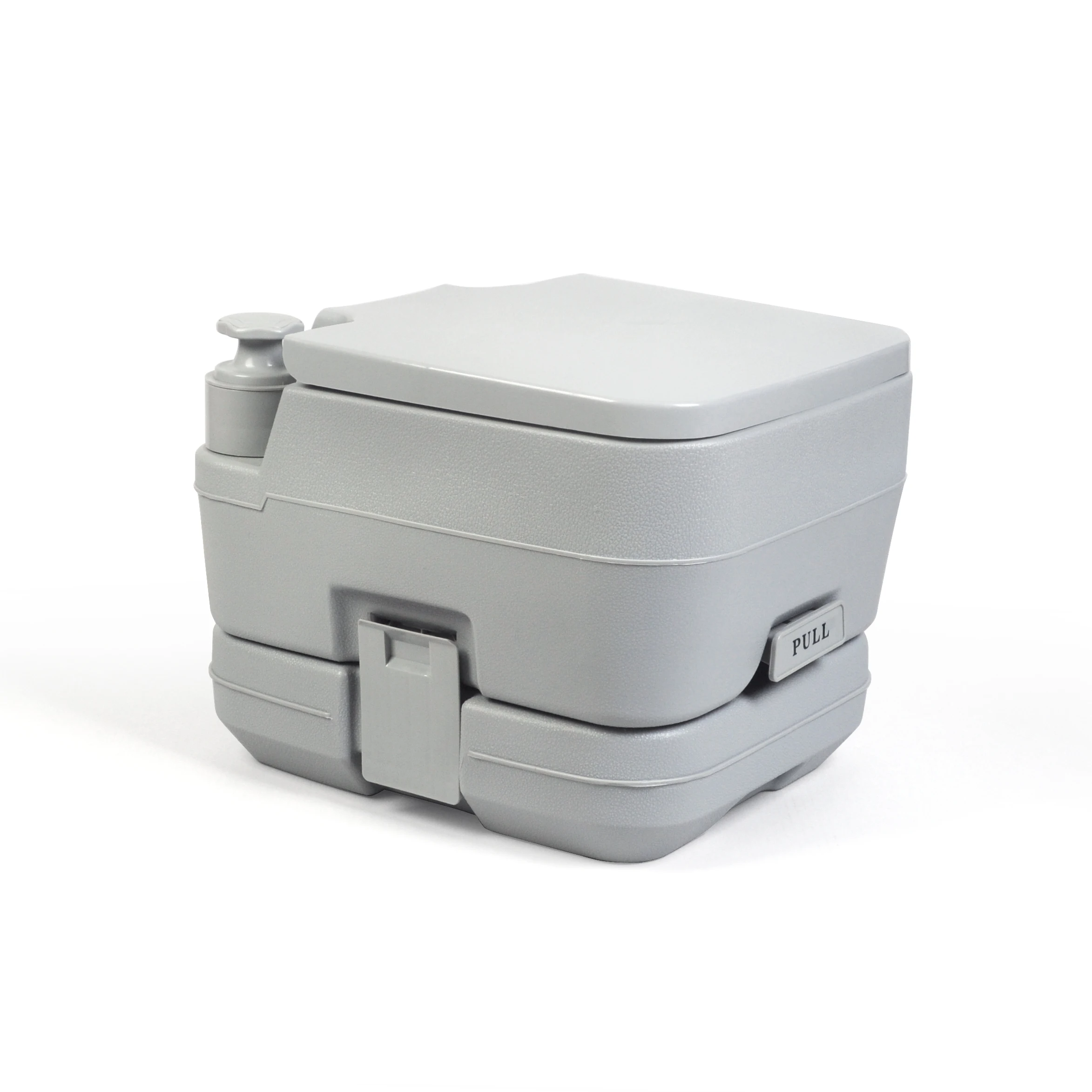 10L Portable Toilet for Camping with Piston Pump Marine Boat Double Outlet