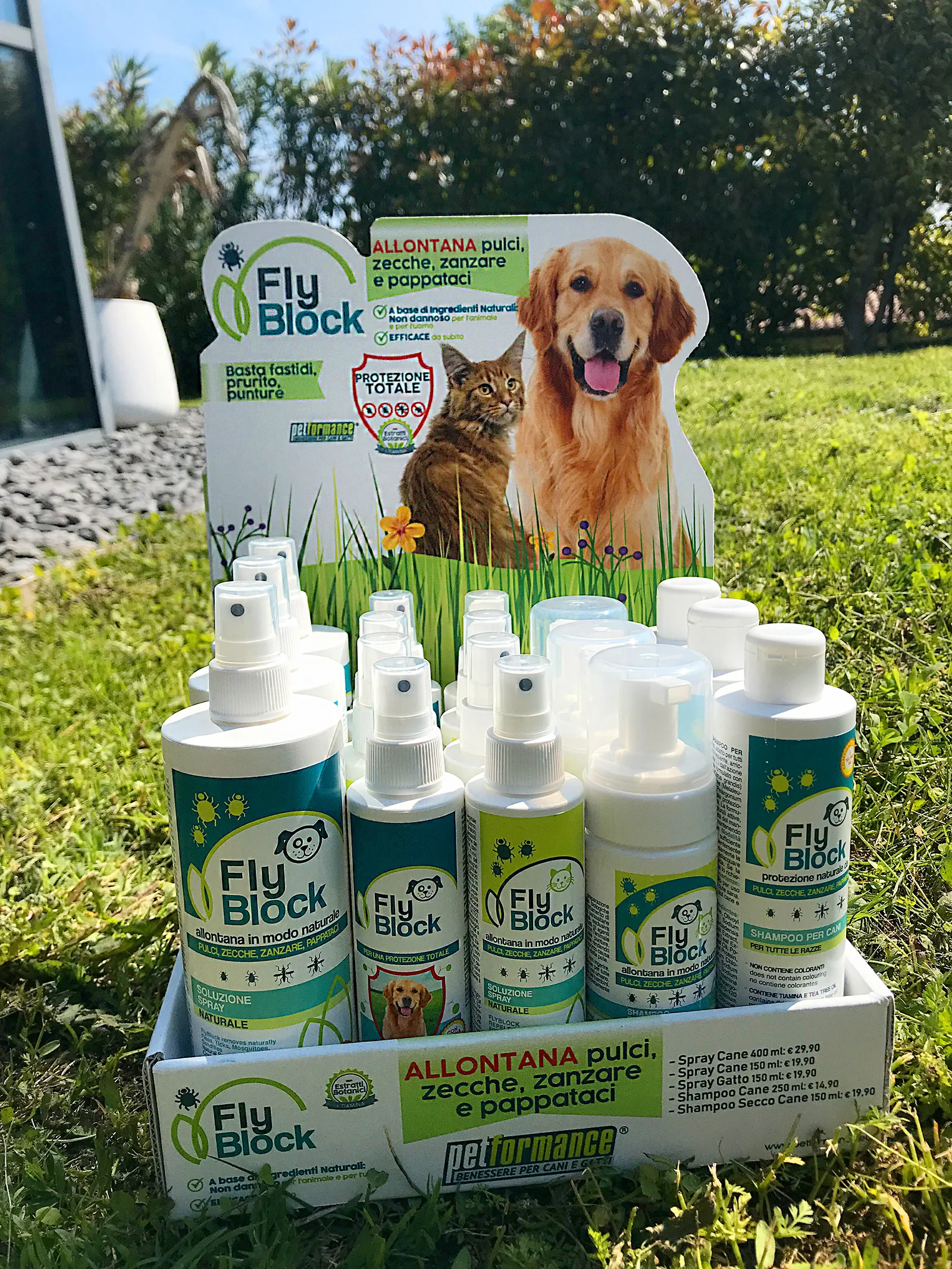 Hot Selling Italian Brand Naturally Cleanses The Coat And Skin Flyblock Dry Shampoo For Dogs And Cats
