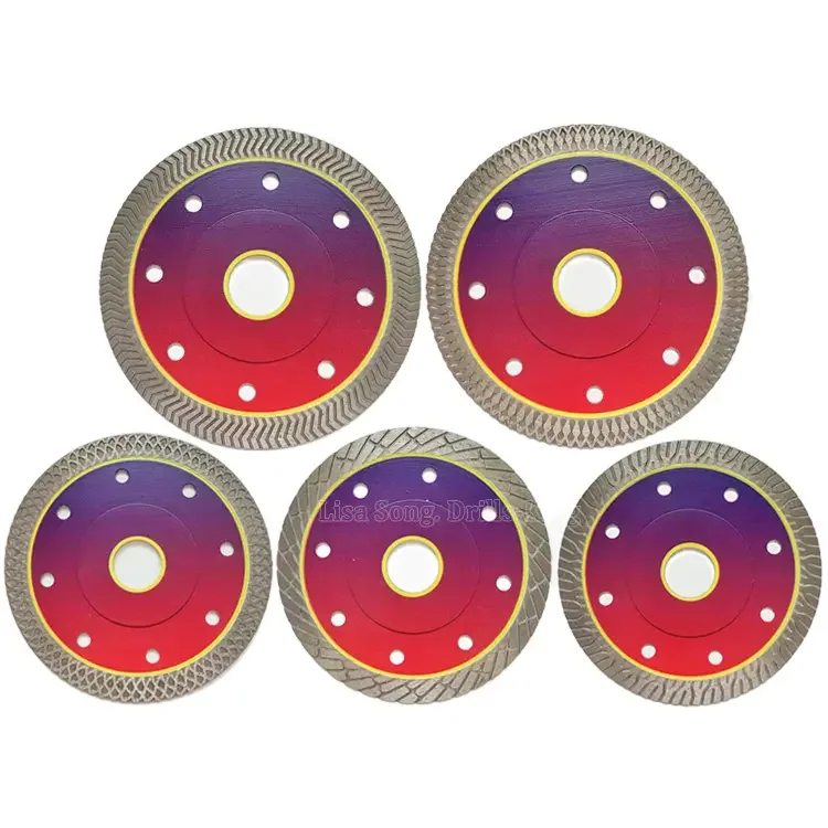 Super Thin tile leveling system blade tile Turbo Diamond Cutting Blade Disc for Dekton Nelolith Lapitec sintered stone