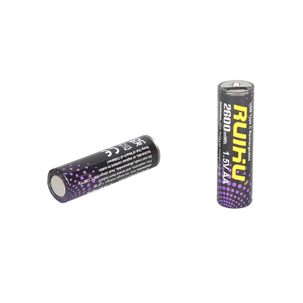 High Quality 1.5V 1700mah Full Capacity AA Rechargeable Battery AAA Lithium-Ion Batteries Hanging Card Package