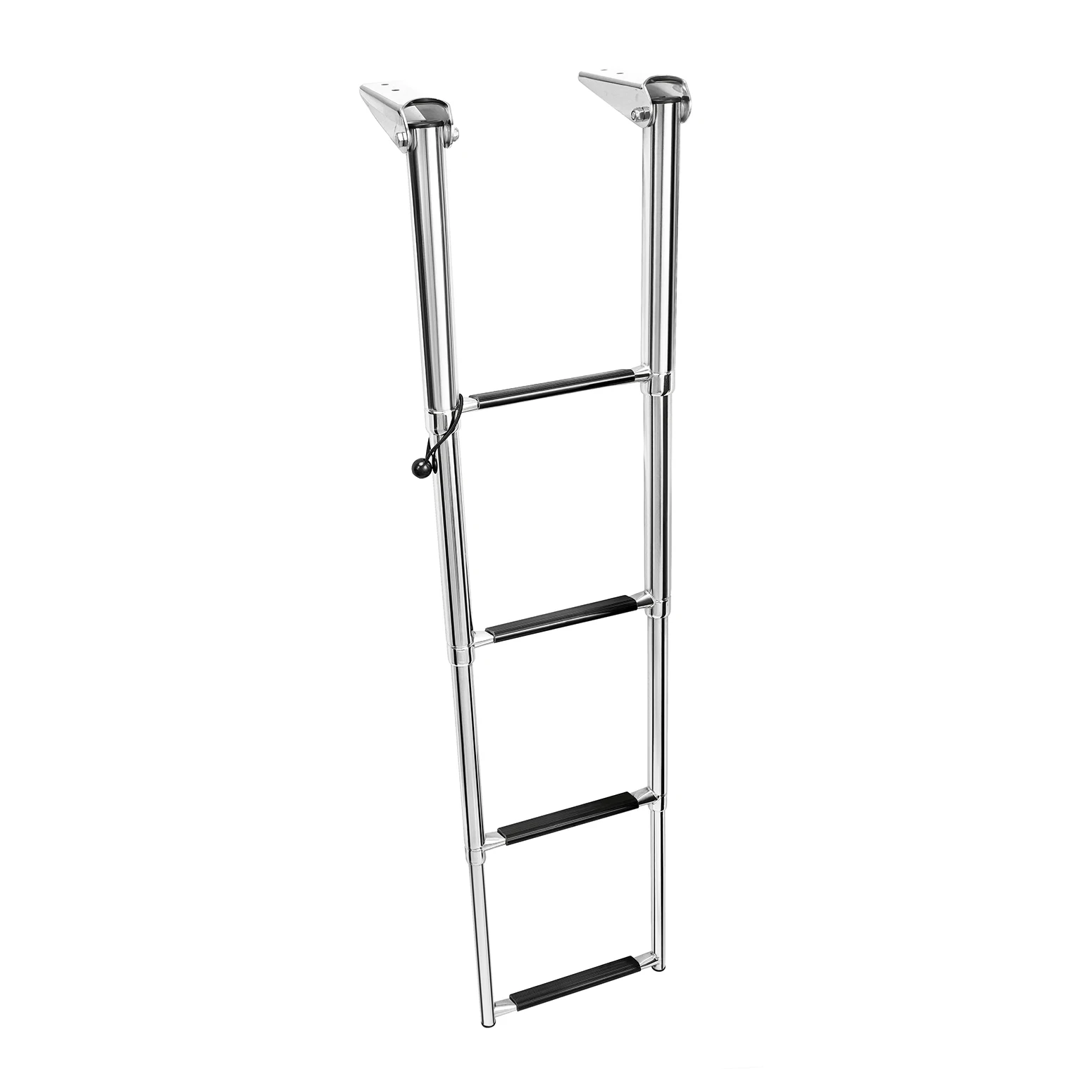 HANSE MARINE Stainless Steel Classic Telescopic Drop Ladder Boat Ladder with Plastic Steps Accessories for Boat Yacht