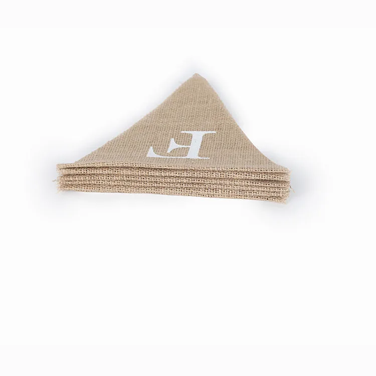 Triangle Flag DIY Burlap Pennant Flags Plain Banner for Holiday Birthday Wedding Graduation and