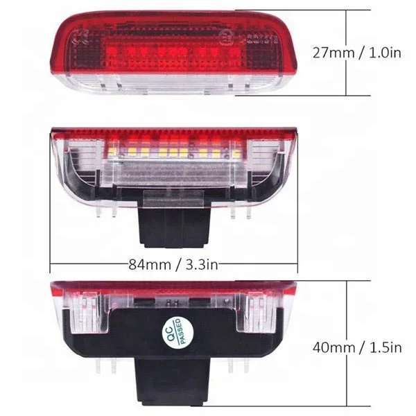 Car LED Door Warning Light Welcome Projector For Golf 6 7 MK5 MK6 Sagitar B6 B7 CC Scirocco DC12V Auto Interior Decoration Lamps