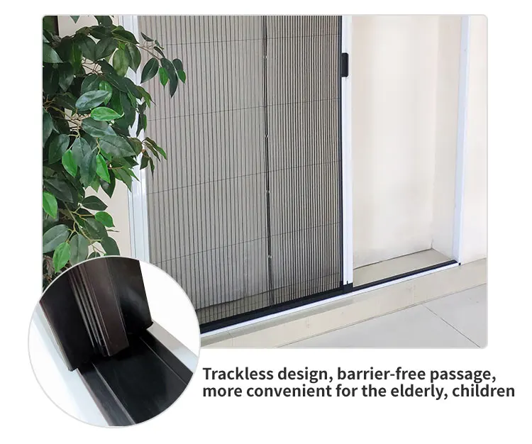 Mosquito Resistant Folding Door Screen Window Pleated Retractable Sliding Roller Shutter Screen Window Pleated Screen Door